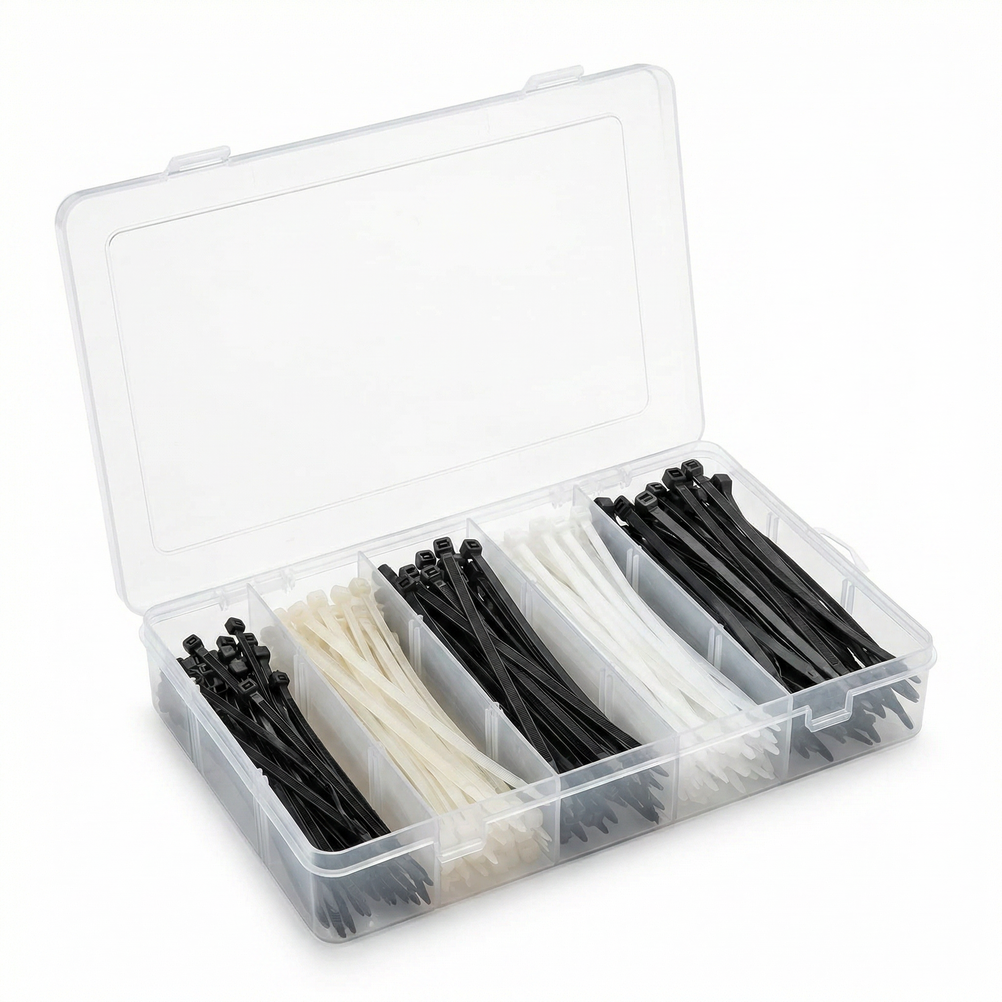 Set de Bridas Surtidas con Caja Organizadora - Nylon Resistente