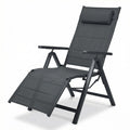 Sillón Relax de Aluminio Plegable 7 Posiciones - Reposacabezas y Reposapiés | Belavi