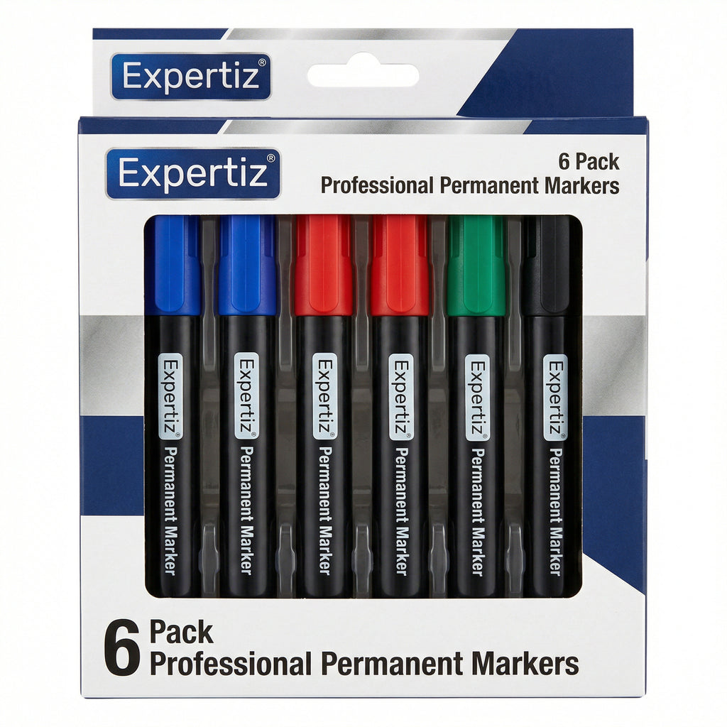Pack 6 Rotuladores Permanentes Expertiz