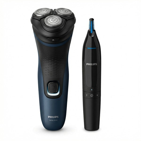 Set Afeitadora Eléctrica Philips Series 1000 + Recortador Nariz y Oídos | Philips