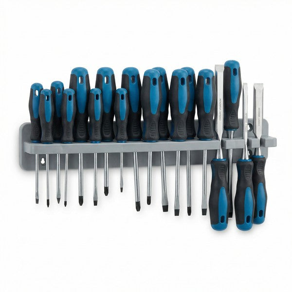 Set de Destornilladores y Formones 15 Piezas con Soporte | Workzone