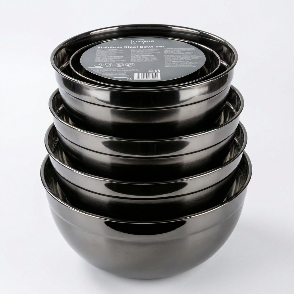 Set Boles Acero Inoxidable Livarno Home - Apilables Multiusos