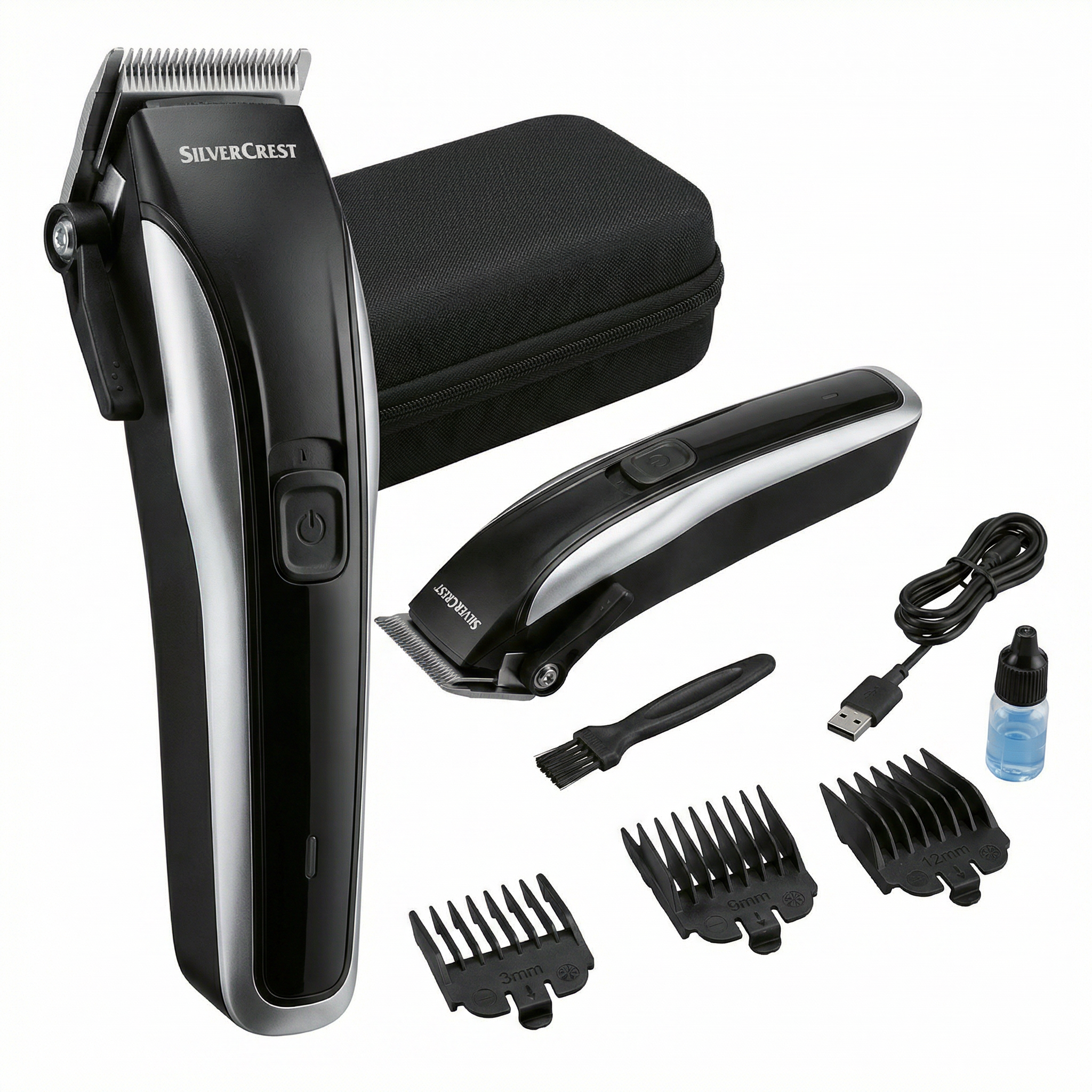 Cortapelos Inalambrico SilverCrest SHBS 500 E5 - Cuchillas Acero Inoxidable