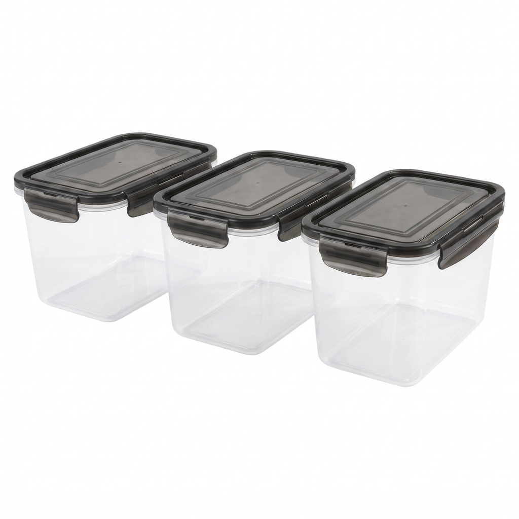 Set 3 Fiambreras Herméticas Livarno Home Basic 2L - Serie M