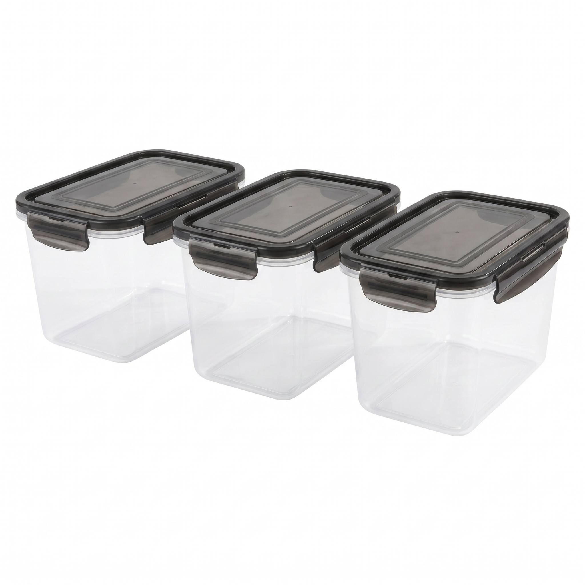 Set 3 Fiambreras Herméticas Livarno Home Basic 2L - Serie M