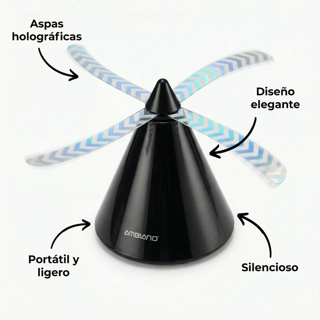 Ventilador Ahuyentador de Insectos Ambiano con Propeller Holográfico