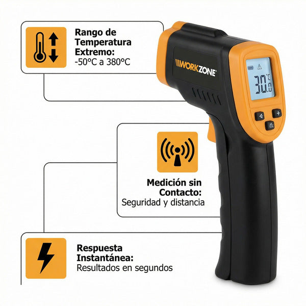 Termómetro Infrarrojo Workzone