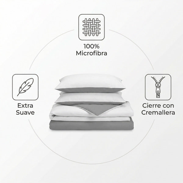 Ropa de Cama Microfibra Estampado Moderno Novitesse