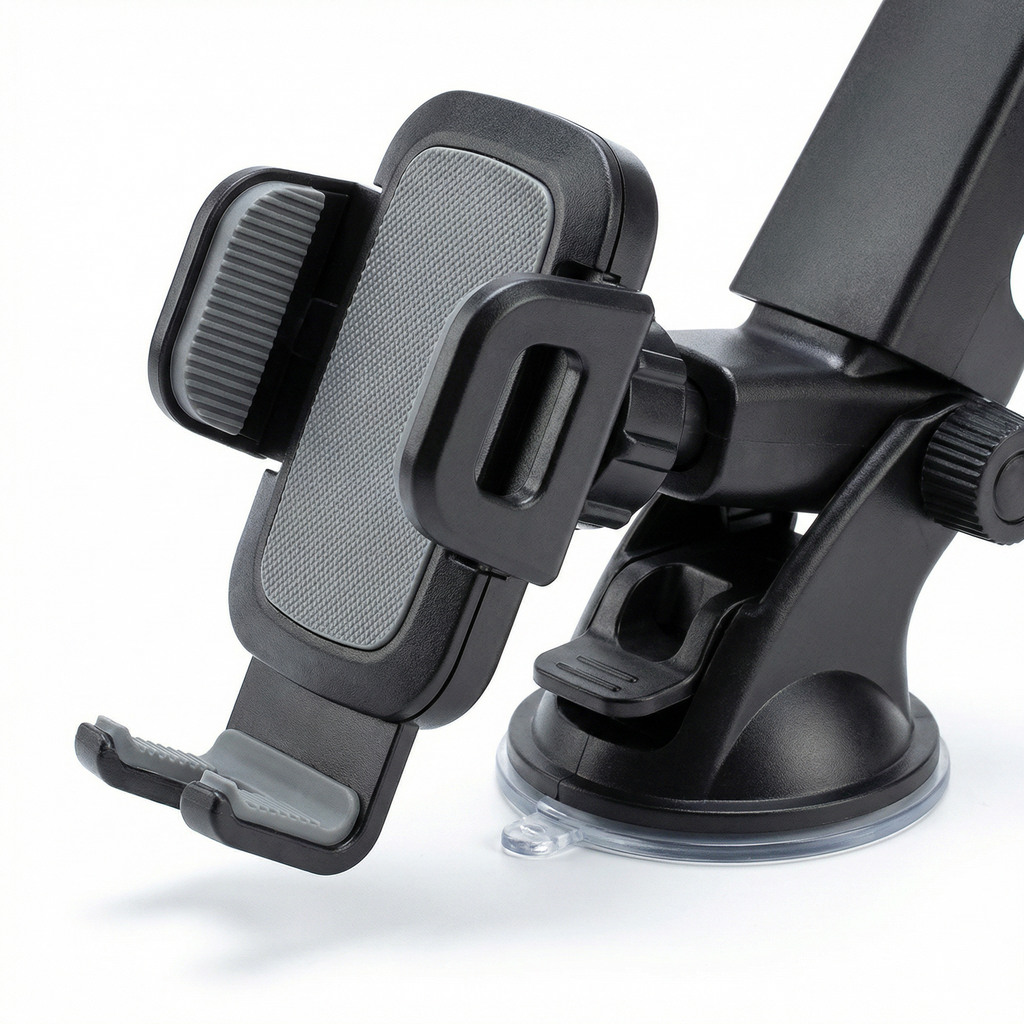 Soporte de Móvil para Coche - Ventosa y Brazo Articulado 360°