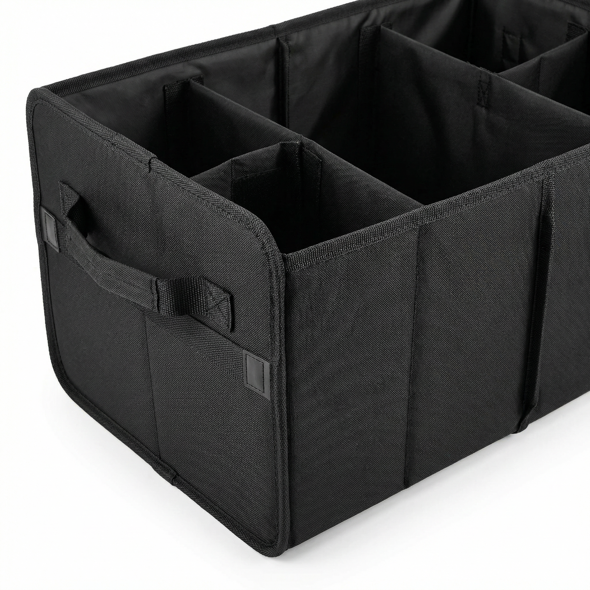 Organizador de Maletero Plegable Negro - Múltiples Compartimentos