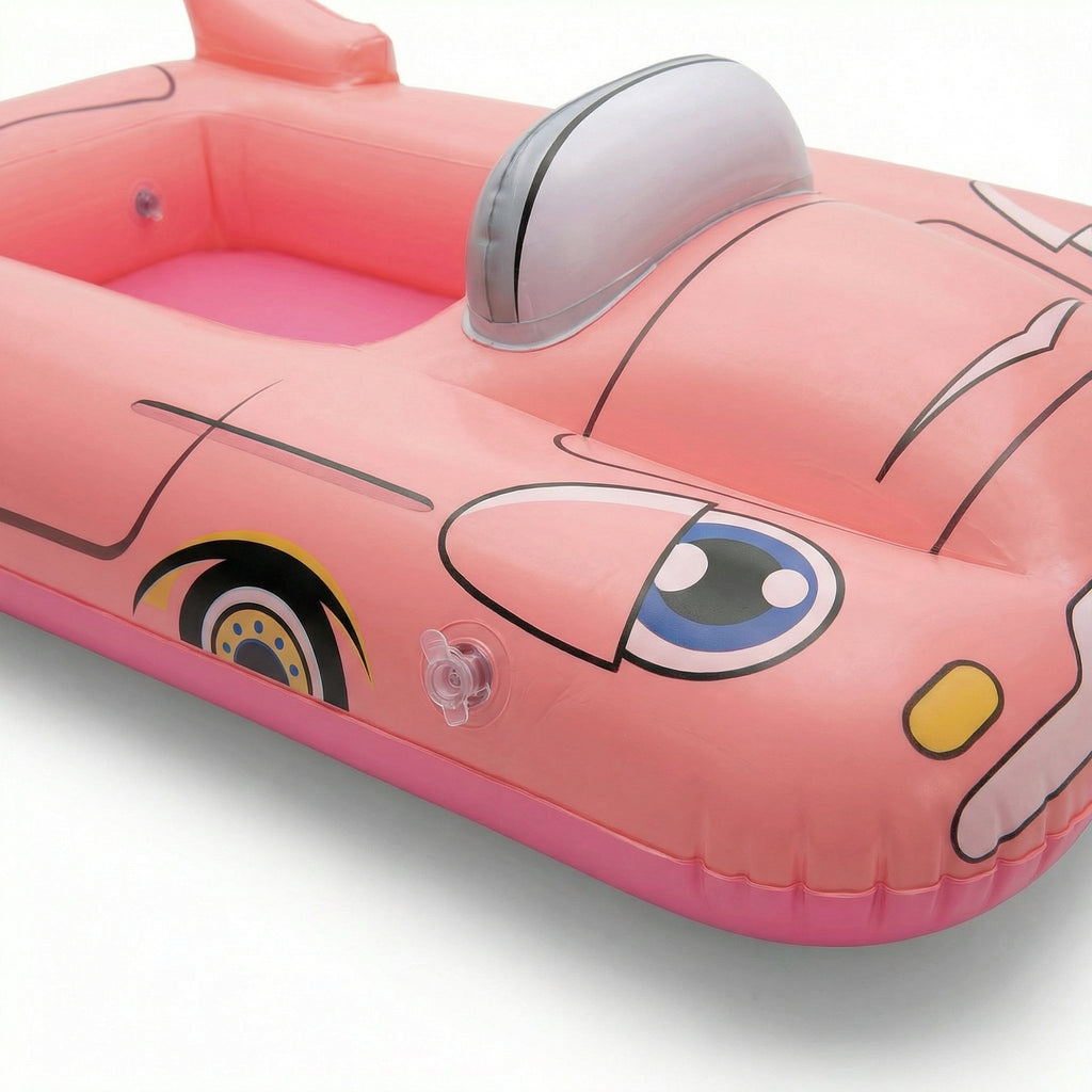 Barca Hinchable Infantil Coche Carreras Rosa - Playtive