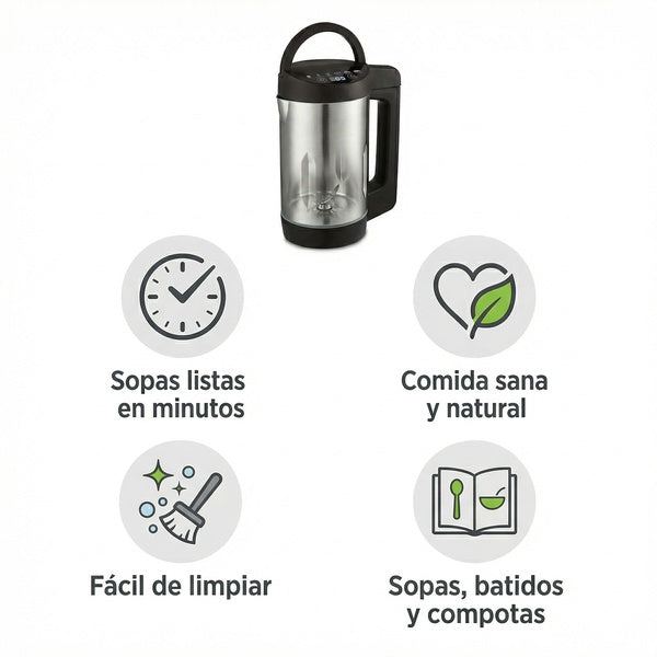 Preparador de Sopas Ambiano 1.6L - 1000W Acero Inoxidable