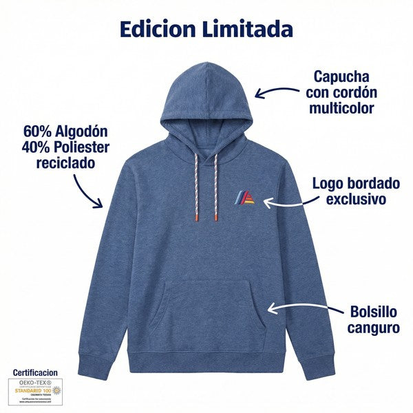 Sudadera ALDImania Hoodie Edición Limitada - Azul Jaspeado | ALDI