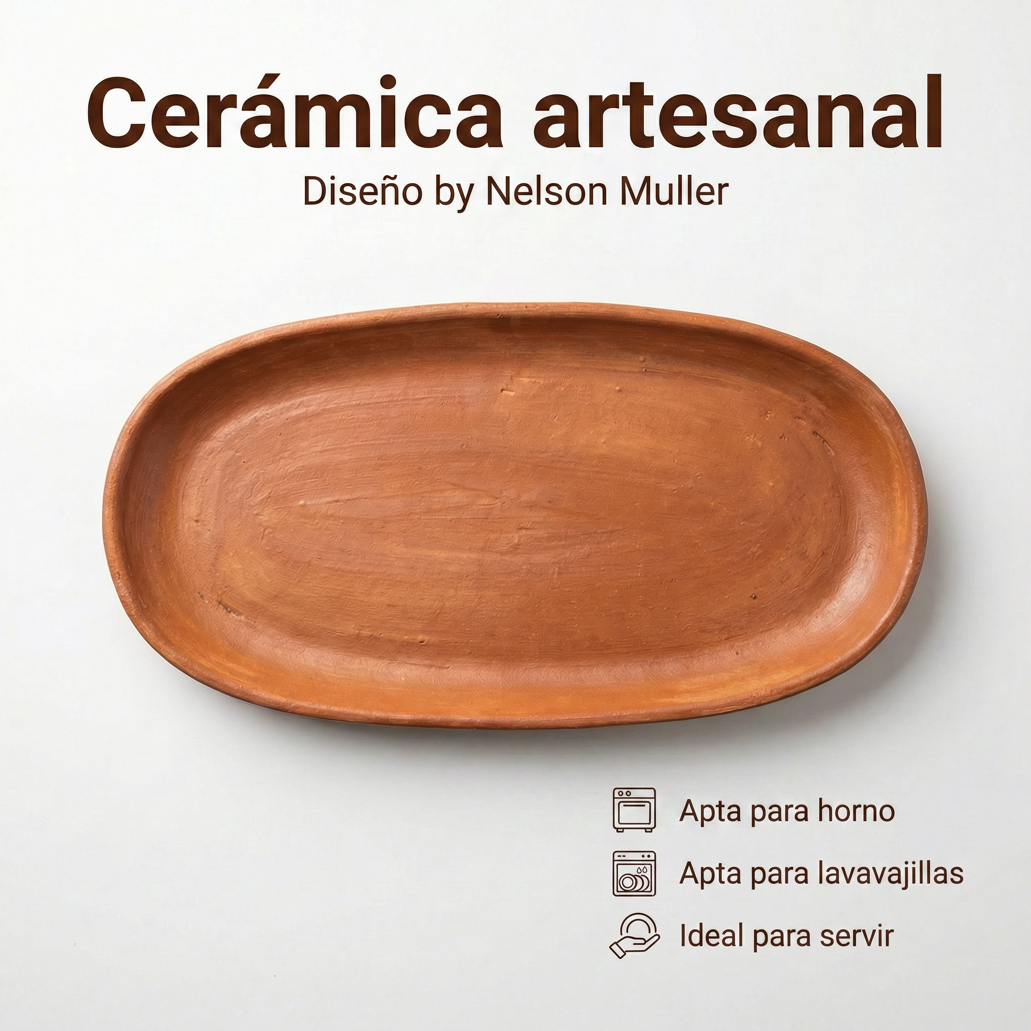 Fuente para Servir by Nelson Müller - Cerámica Terracota