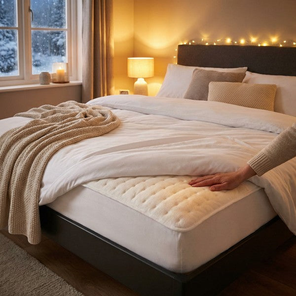 Manta Calefactable para Cama 150x80cm - 2 Zonas de Calor 3 Temperaturas | Ambiano
