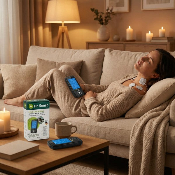 Electroestimulador TENS/EMS 24 Modos con 8 Electrodos | Dr. Senst