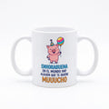 Taza con Mensaje — Enhorabuena, en el mundo hay alguien que te quiere muuucho