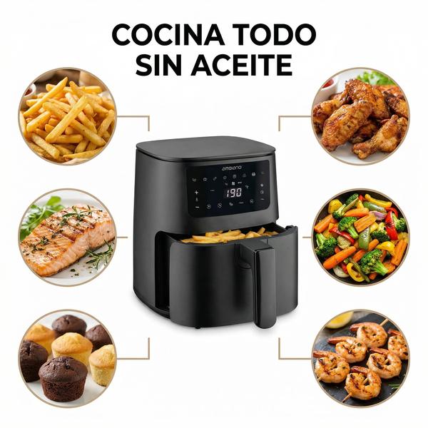 Freidora de Aire Digital 3,5L - 8 Programas Táctil | Ambiano