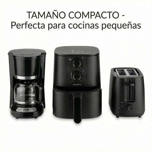 Mini Freidora de Aire Sin Aceite 1,9L 900W - Compacta | Ambiano