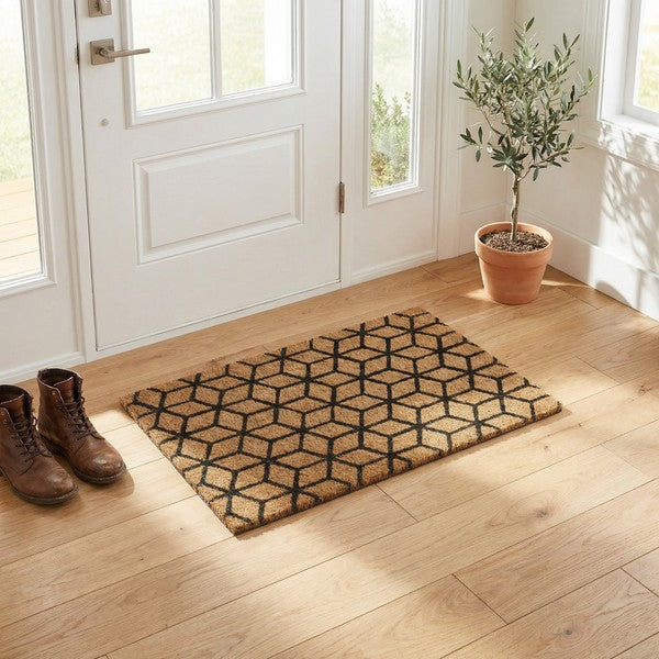 Felpudo de Fibra de Coco Natural 40x60 cm - 2 Diseños | Livarno Home