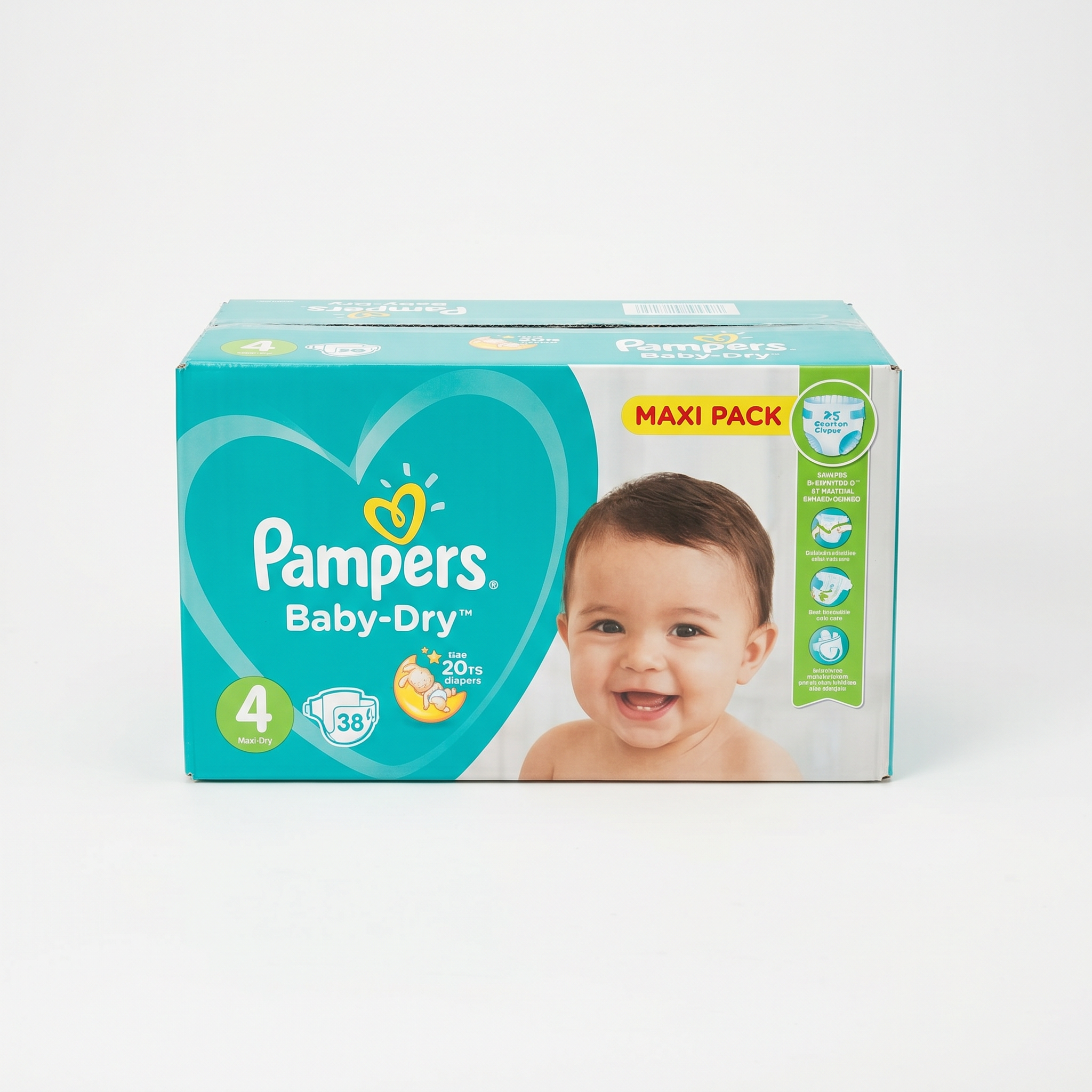 Pampers Baby-Dry Talla 4 Maxi Pack — Pañales 8-14 kg