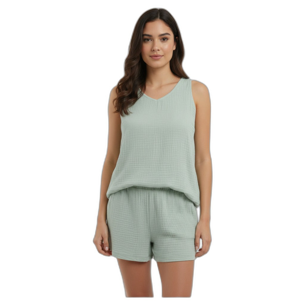 Pijama de mujer UP2 Fashion verde menta
