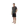 Pijama Corto de Hombre Rayas Negras | UP2 FASHION