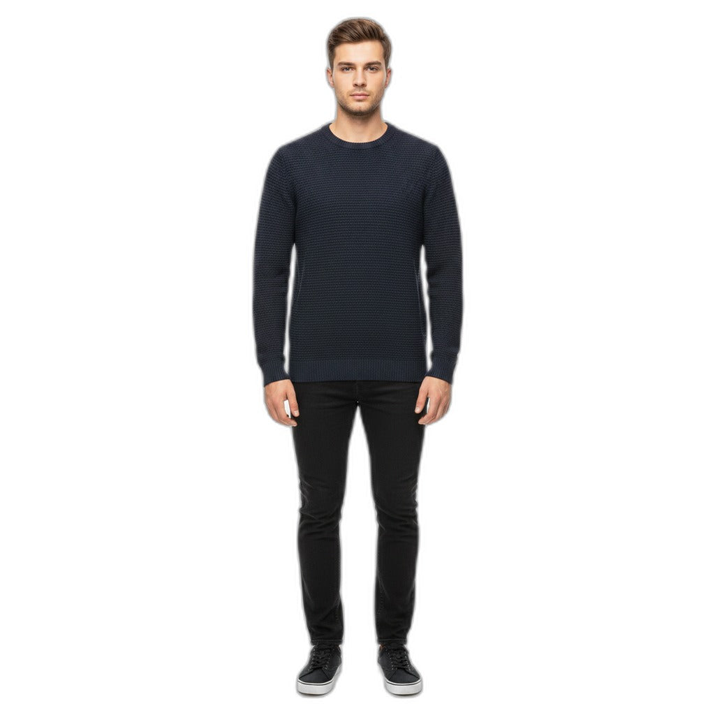 UP2 Fashion Jersey de Punto Grueso para Hombre Talla M Azul Marino