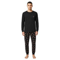 Pijama Hombre UP2 Fashion Talla M (48/50) Negro Estampado