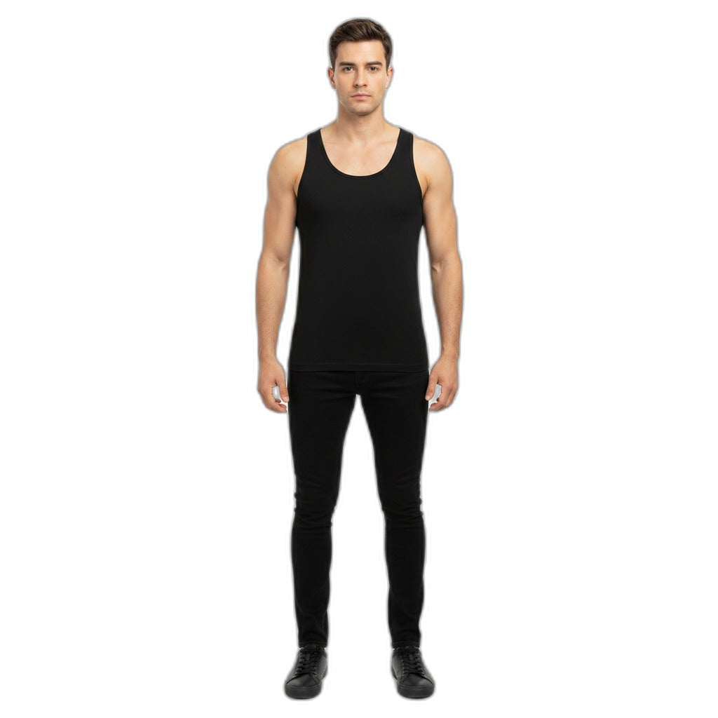 Camiseta Interior Hombre UP2 Fashion Talla XL Negra