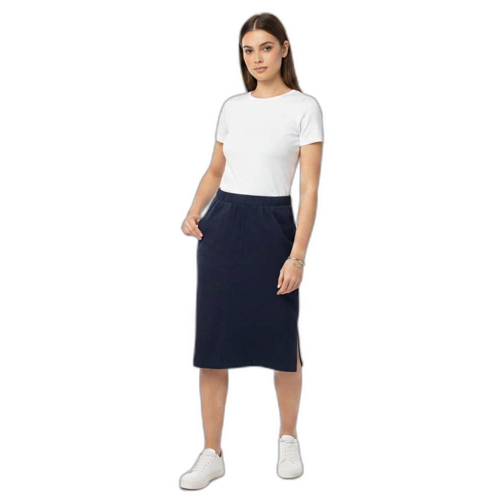 UPZ Fashion Falda TENCEL® Talla M 40/42 Azul Marino