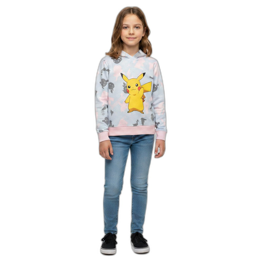 Pulóver Infantil Pokémon 146/152 Azul Claro y Rosa