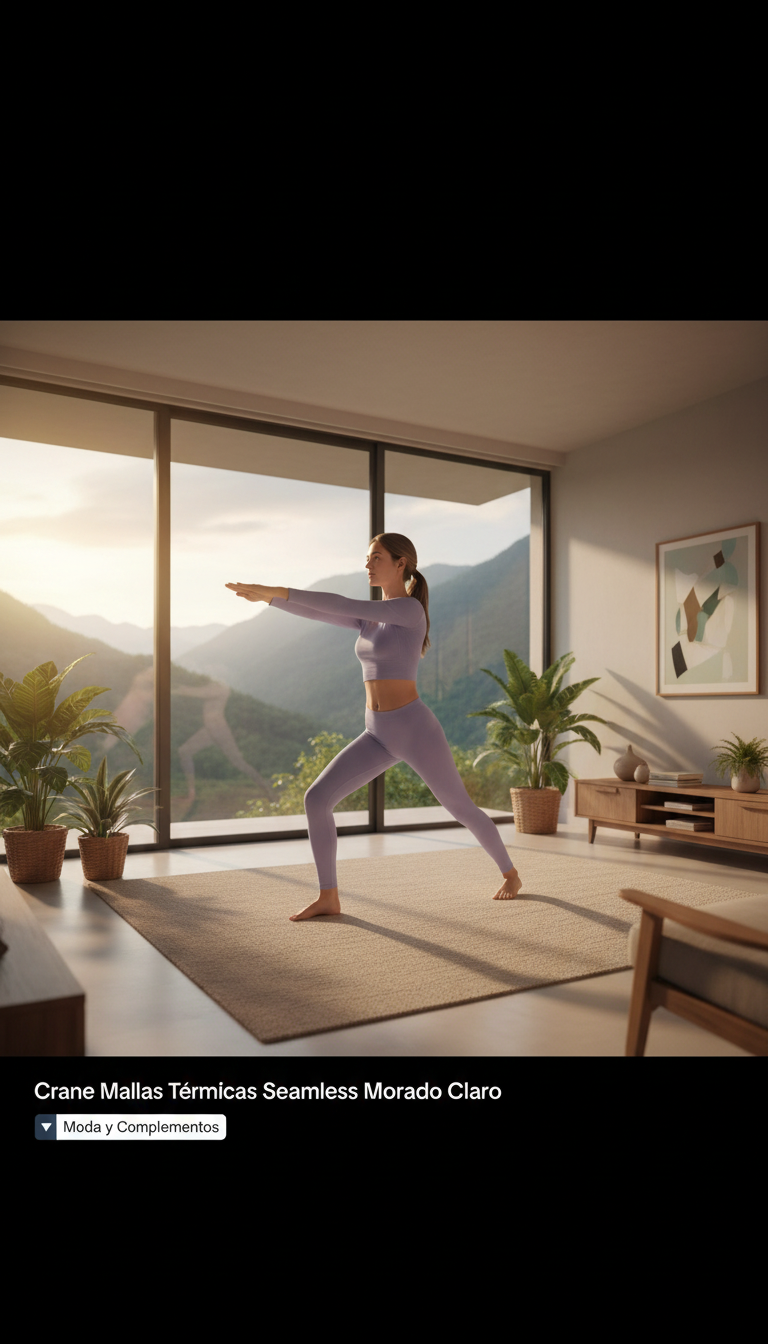 Crane Mallas Térmicas Seamless Morado Claro