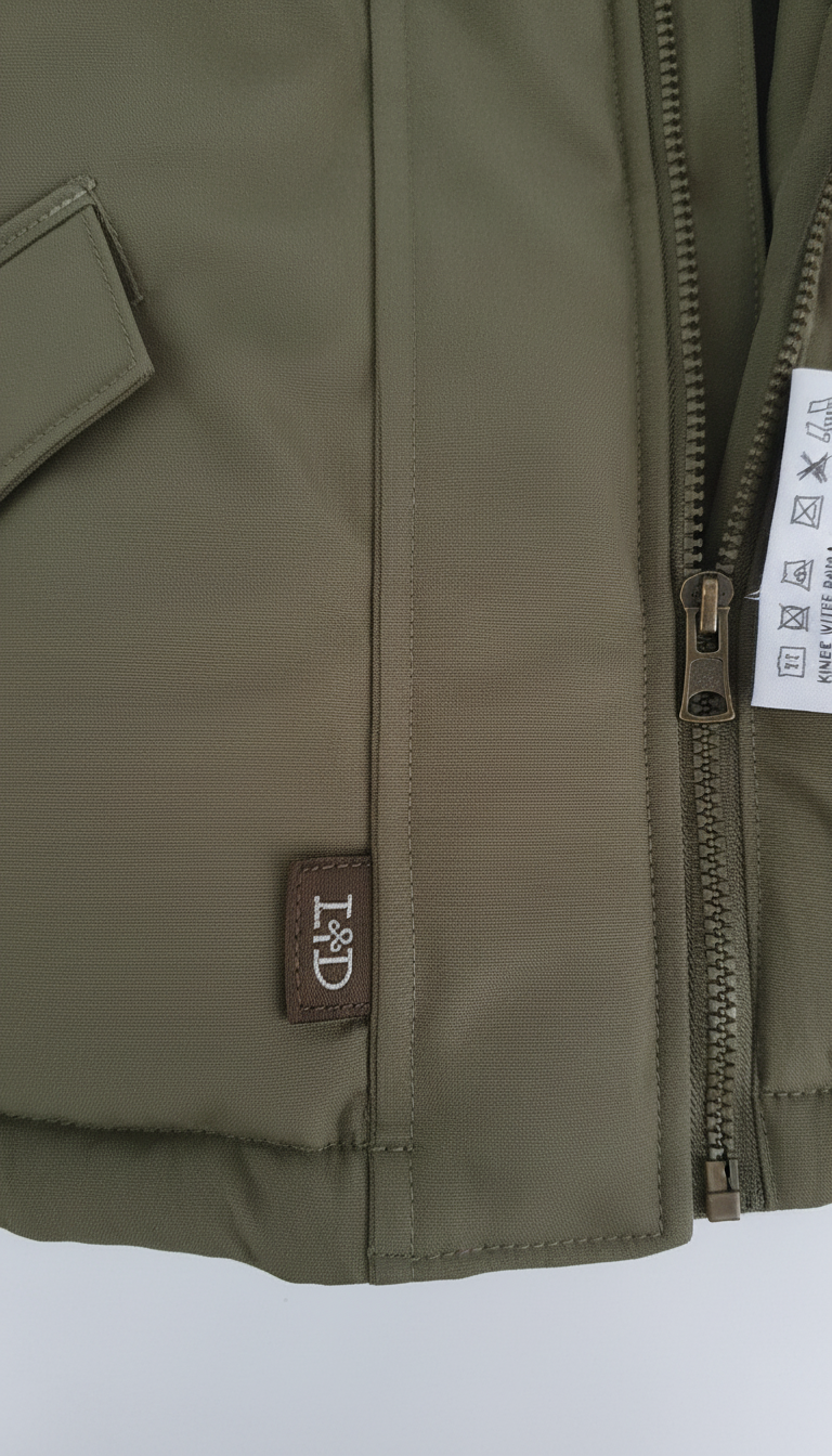 L&D Parka de invierno para niña color caqui