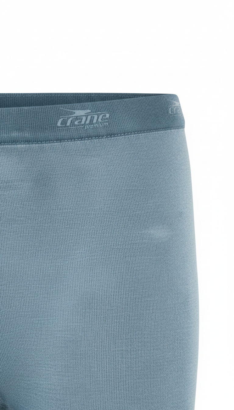 Crane Premium Mallas térmicas de esquí sin costuras azul claro