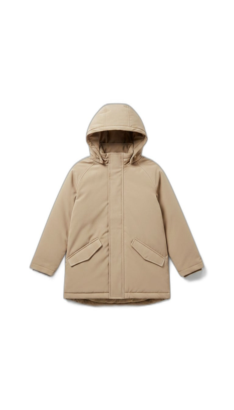 Parka de invierno para niños beige