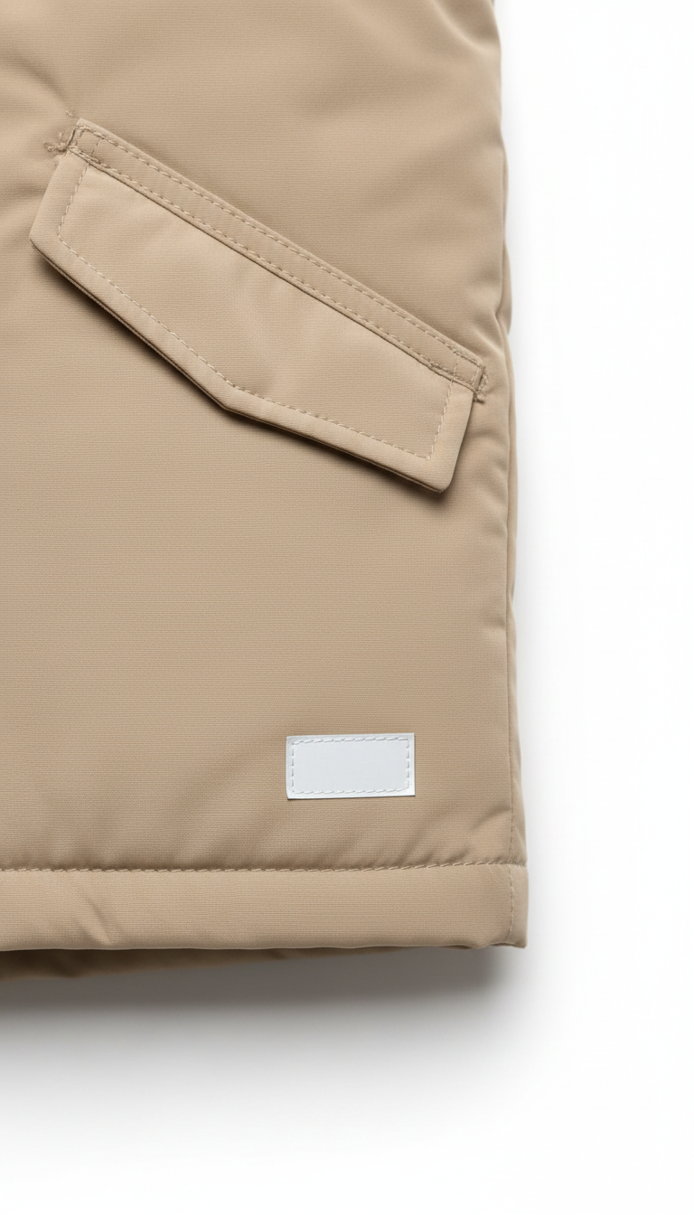 Parka de invierno para niños beige