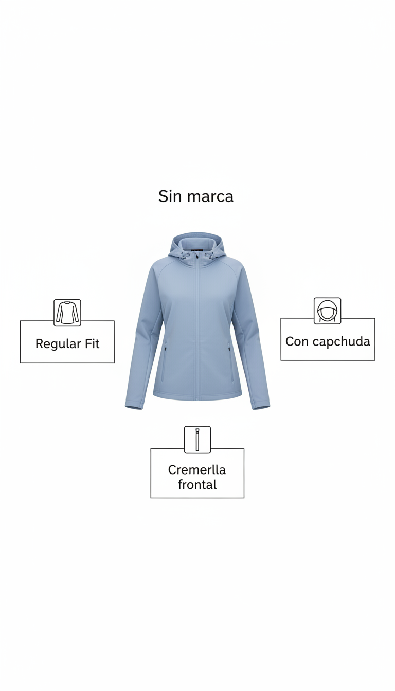 Chaqueta deportiva azul claro