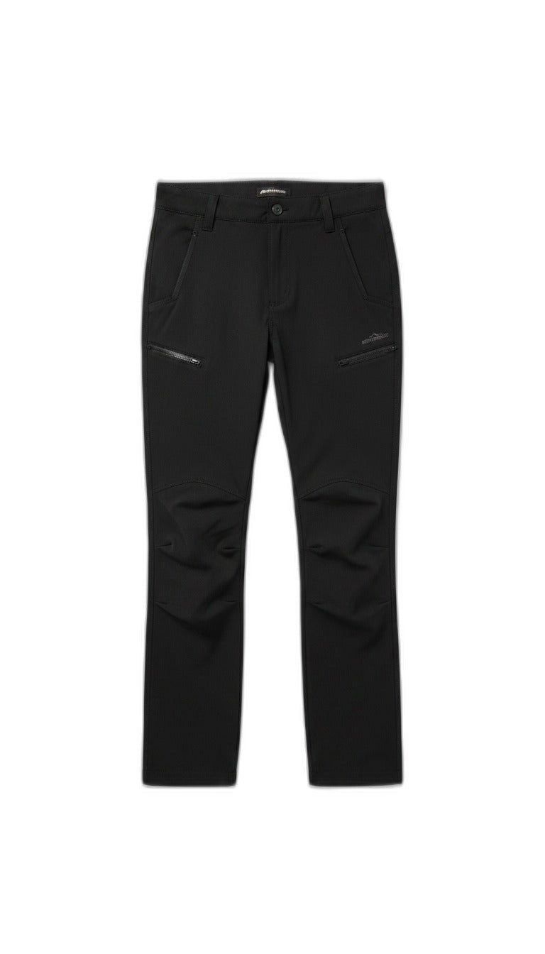 ADVENTURIDGE Pantalón de Trail Zippé Negro
