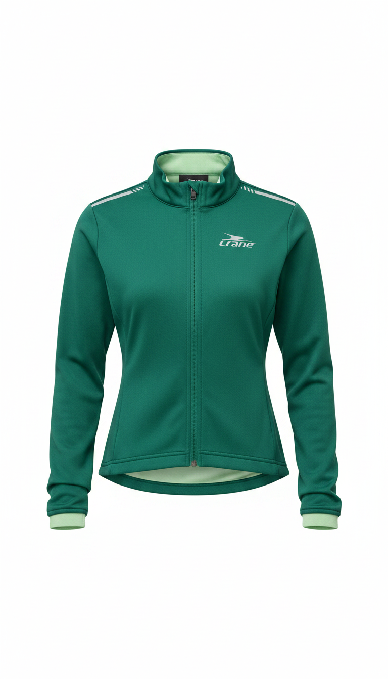 Chaqueta de ciclismo de invierno Crane verde