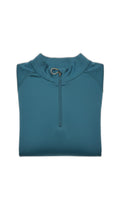 ADVENTURIDGE camiseta térmica de outdoor sin costuras en azul teal