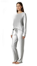 LIVE FASHION Pijama de Punto Acanalado Gris