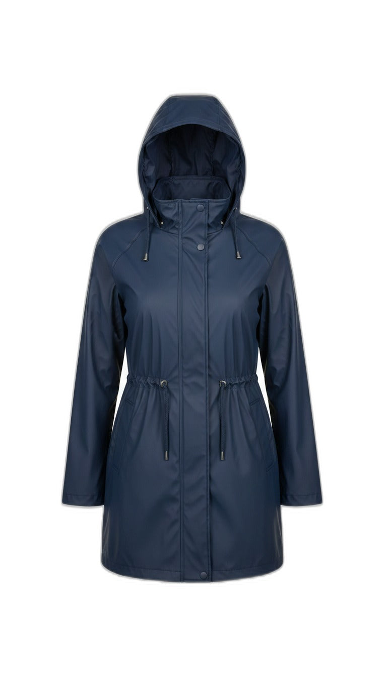 UPZ Fashion Chubasquero para mujer azul oscuro