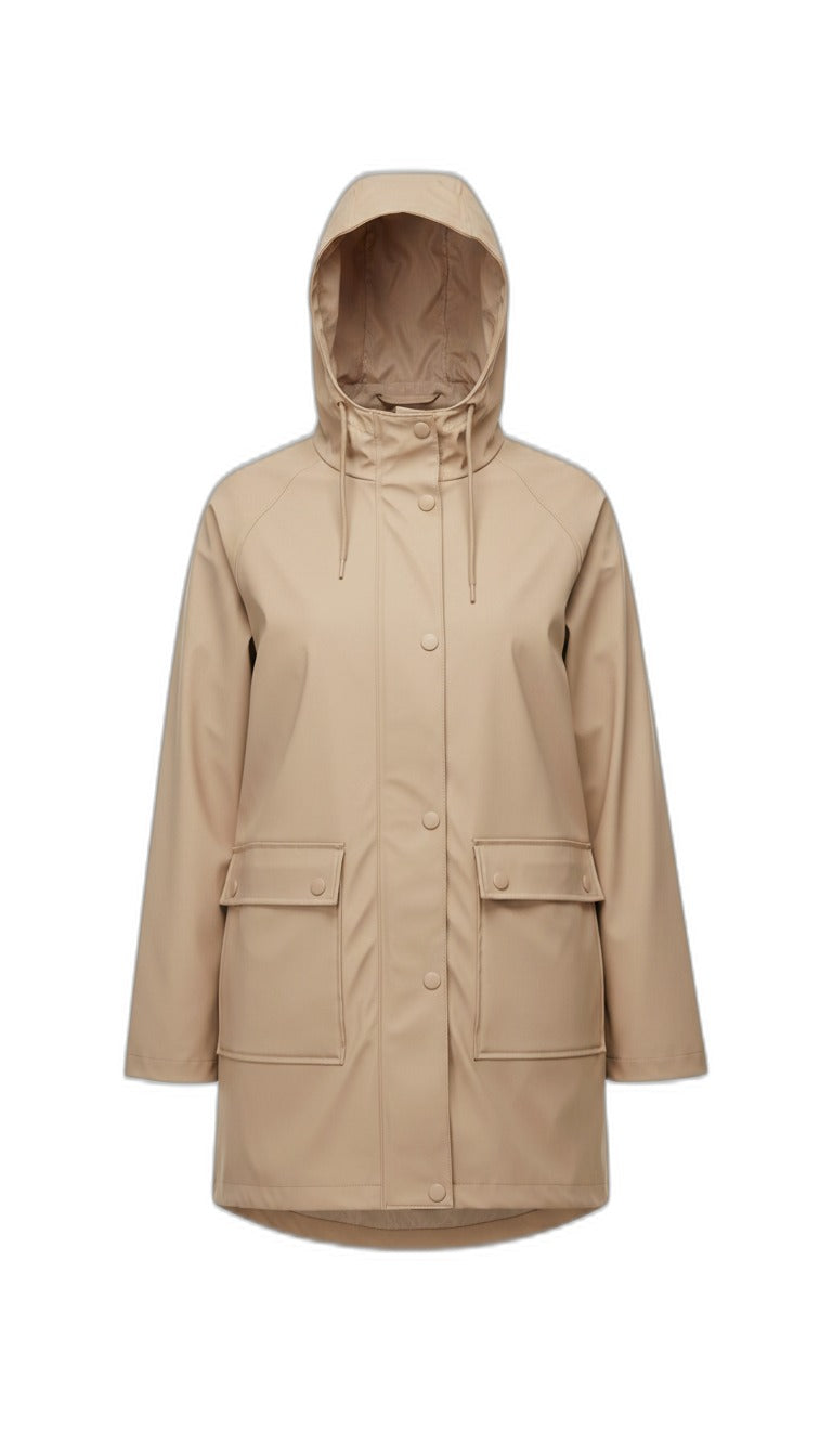 UP2 FASHION Chubasquero impermeable beige
