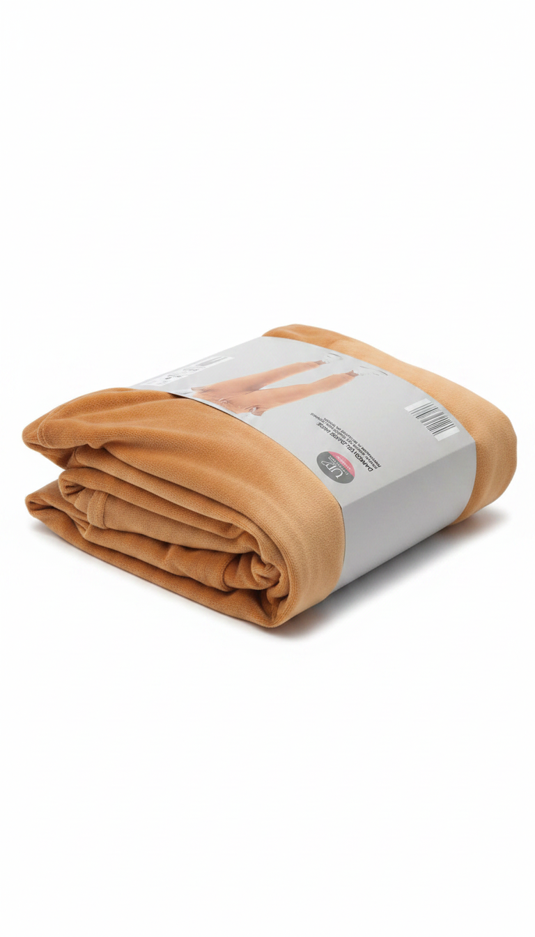 UP2 FASHION Pantalones de Velour Camel