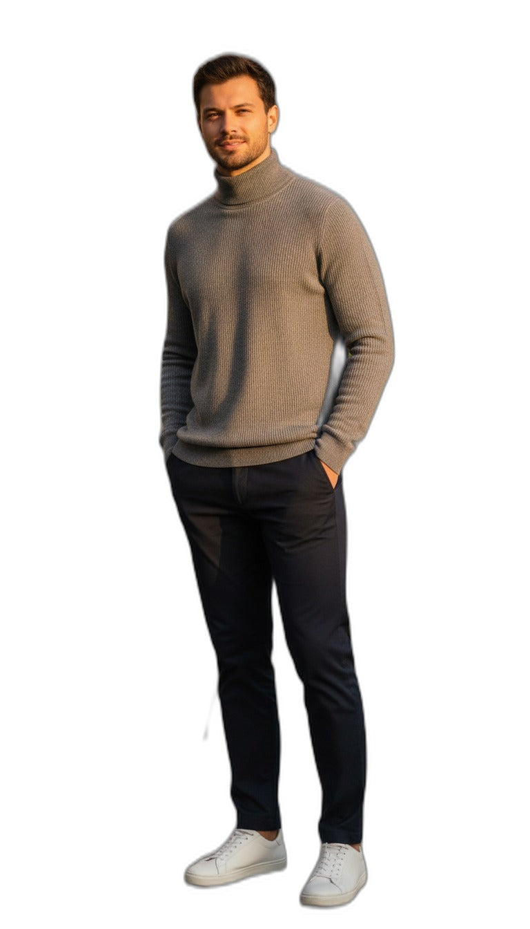 UP Fashion Men Jersey de Cuello Alto Talla M 48/50 Gris
