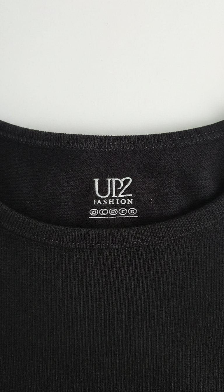 Camiseta Interior Hombre UP2 Fashion Talla XL Negra