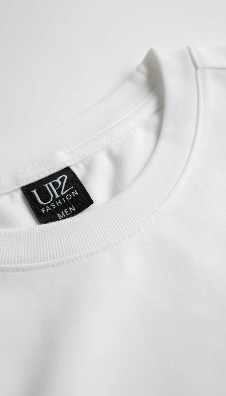 UP2 Fashion Camisetas de Hombre 2x Talla L Blancas y Negras