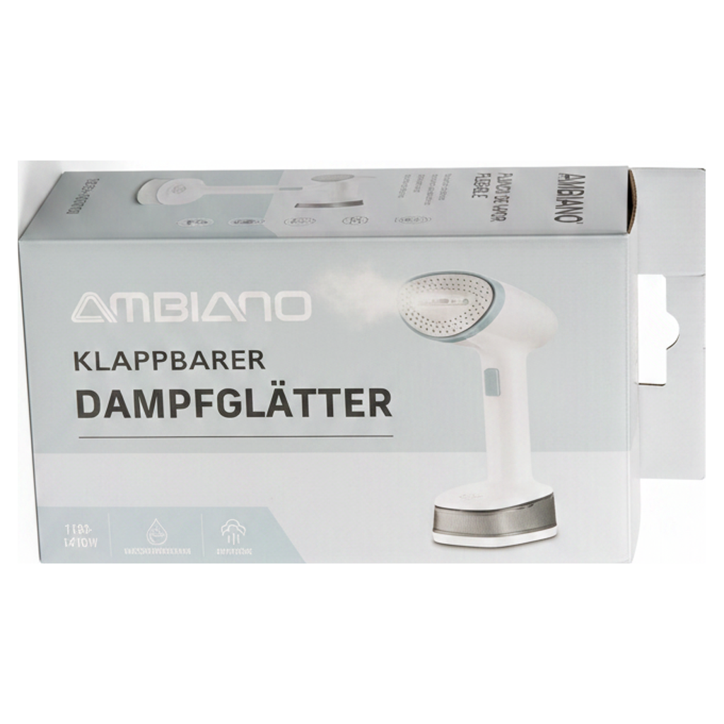 Plancha de Vapor Plegable 1190-1410W Blanca | Ambiano