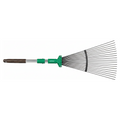Rastrillo Extensible GARDENLINE Ancho Ajustable 19-54cm Negro/Verde